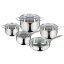 Juego de utensilios de cocina de acero inoxidable de 10 piezas, colección Silver Jewellery
