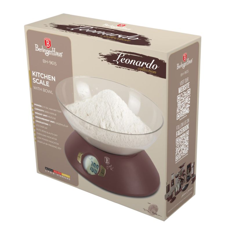 Balanza de cocina con bol Colección Leonardo