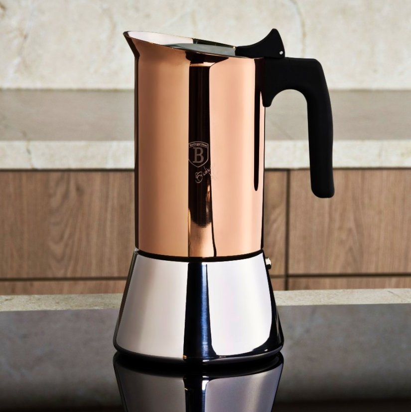 Konvice na espresso 9 šálků Rosegold Metallic Line