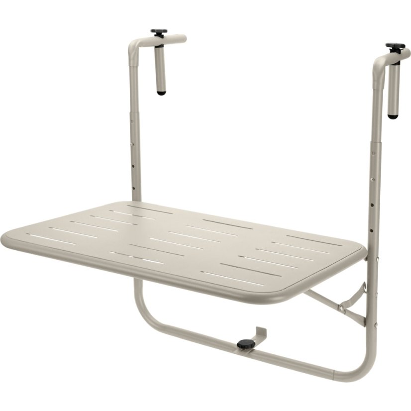 Balkonový stůl 60 x 43 x 70 cm béžový