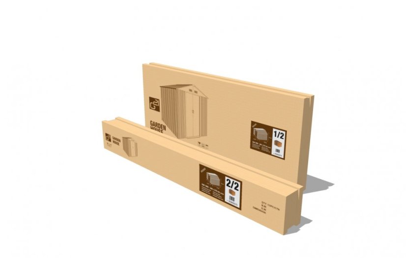 Casuta de gradina G21 GAH 884 - 277 x 319 cm, maro
