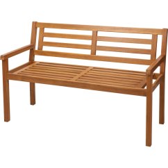 Banco de jardín 120 x 57 x 75 cm acacia