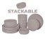 Jídelní sada talířů 18 ks Taupe Collection
