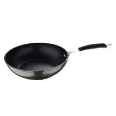 Wok pánev s nepřilnavým povrchem MIDNIGHT 28 cm zelená