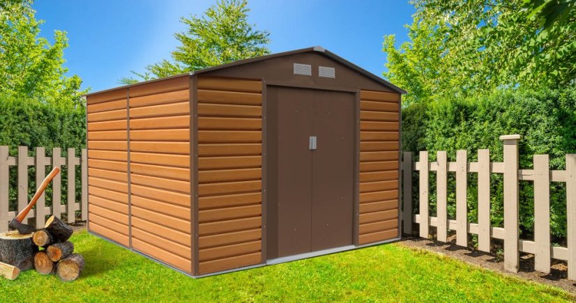Casuta de gradina G21 GAH 529 - 277 x 191 cm, maro