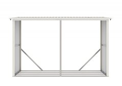 Magazin lemn G21 WOH 682 - 302 x 119 cm, gri