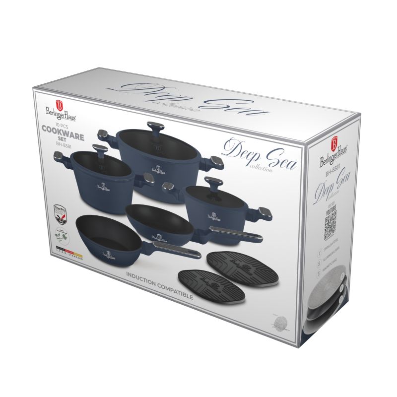 Sada nádobí s titanovým povrchem 10 ks Deep Sea Collection