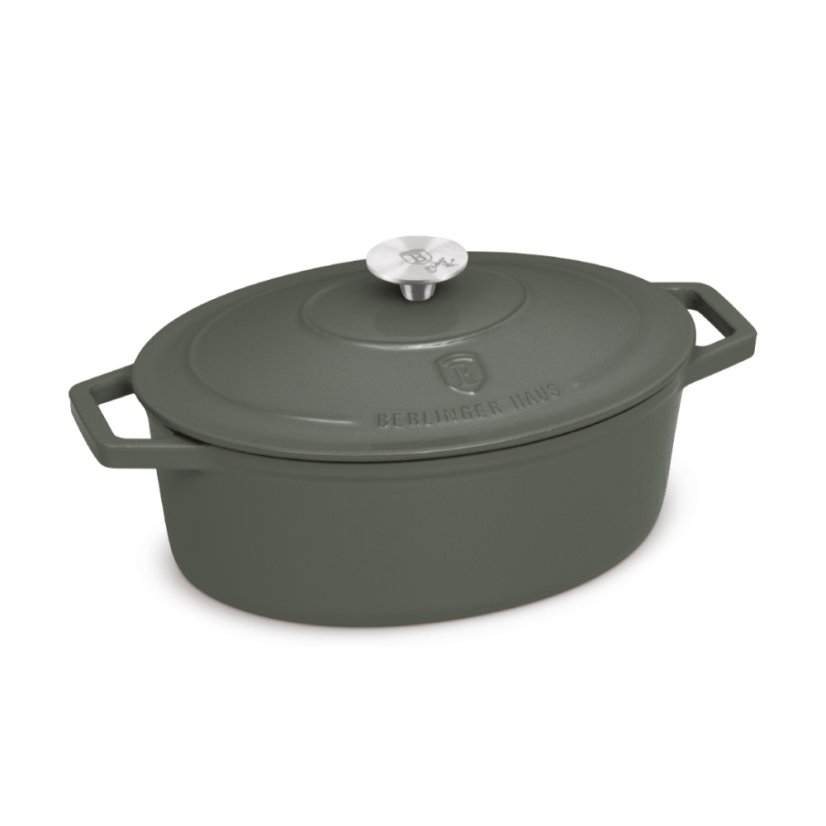 Pekáč litinový s poklicí 32 cm Matte Green Collection
