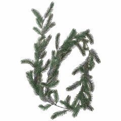 Decorațiuni de Crăciun ghirlandă pin 180 cm verde mat cu pietre prețioase