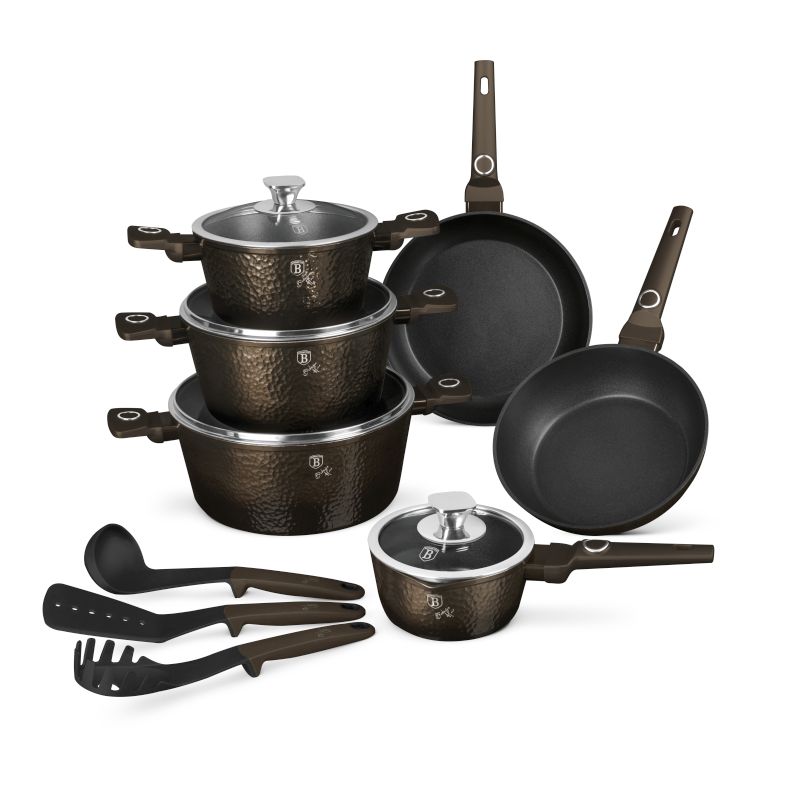 Sada nádobí s titanovým povrchem 15 ks Primal Gloss Collection