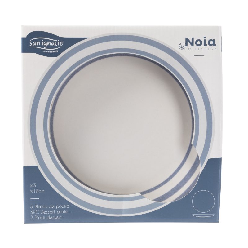 Dezertní talíře sada 3 ks NOIA 19 cm