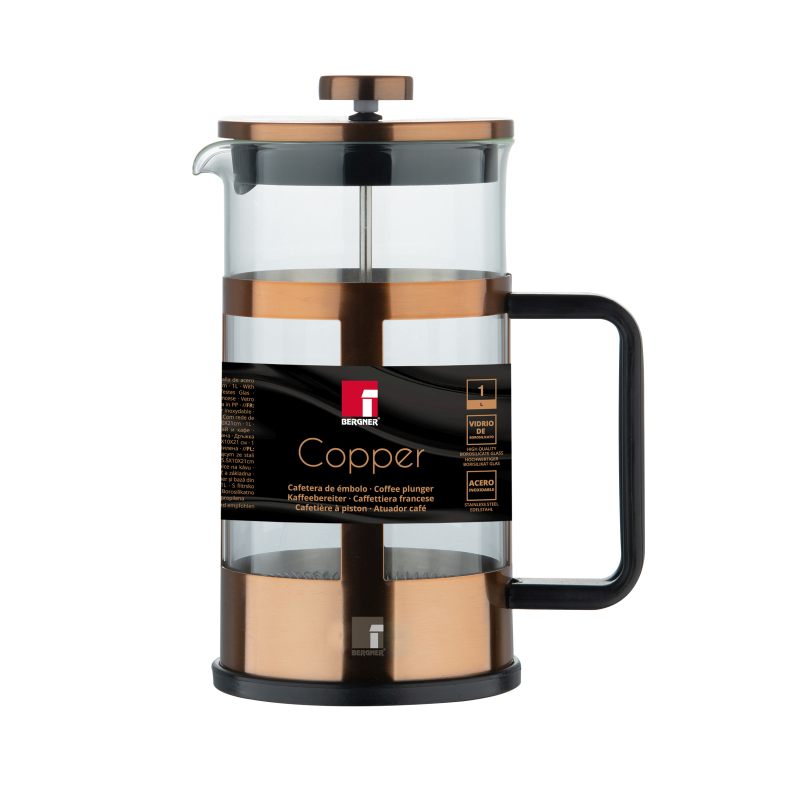 Ceai și cafea French Press 1000 ml Cupru