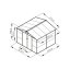 Casuta de gradina G21 GAH 706 - 277 x 255 cm, antracit