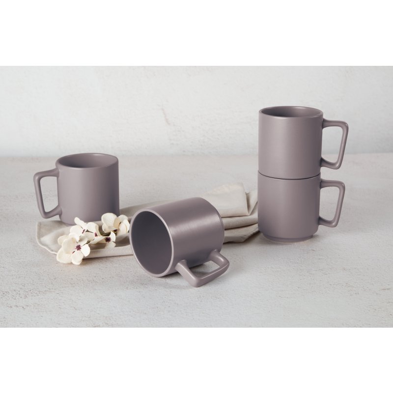 Sada hrnků 4 ks 300 ml Taupe Collection
