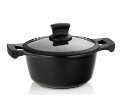 Kastrol s nepřilnavým povrchem a poklicí STELLA NOVA 20 cm