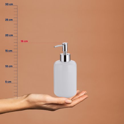 Dávkovač mydla Isabella keramický list zelený 18,0 cm 7,5 cm 400,0ml