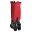 Carucior de plaja pliabil 75 cm rosu