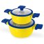 Set de oale cu acoperire din titan, 4 bucăți, 16 și 20 cm, colecția MINIONII