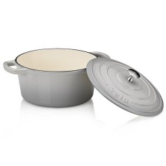 Pekáč litinový s poklicí CALIDO 24 cm šedá