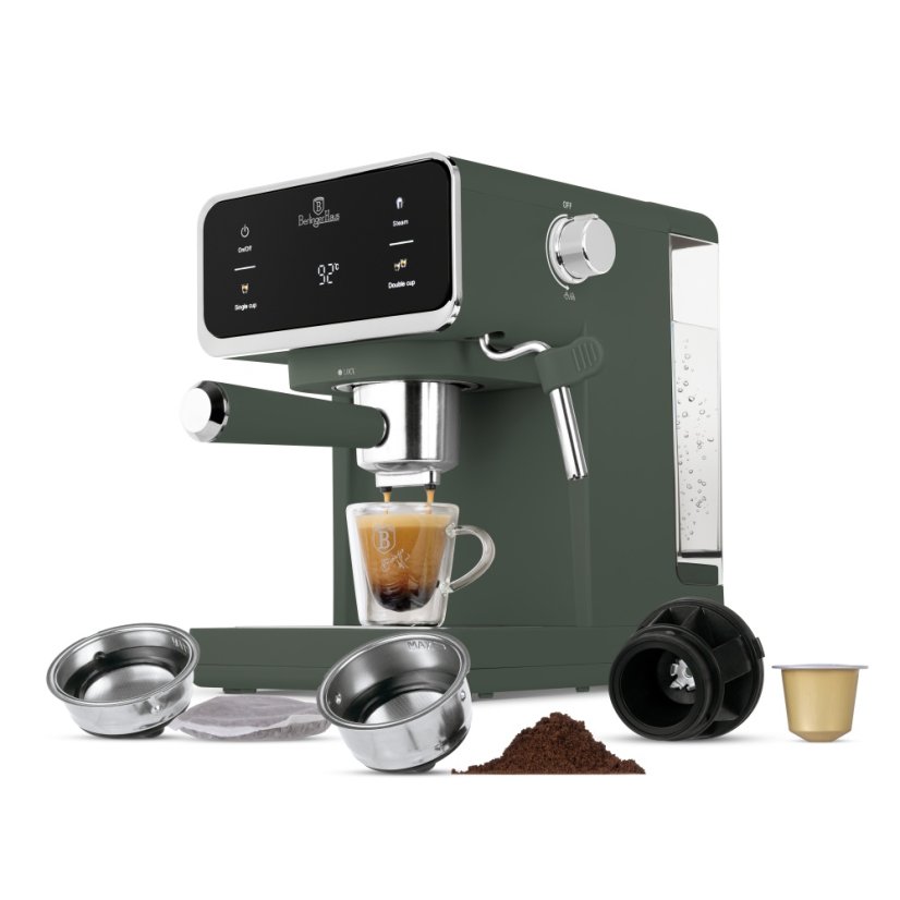 Cafetieră cu pârghie 3in1 digitală Matte Green Collection