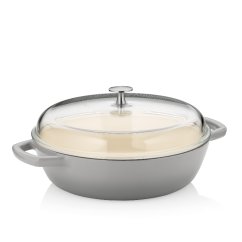 Hluboká pánev litinová CALIDO 28 cm 3,8 l šedá