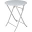 Set mobilier de grădină 2x scaune + 1x masă metal alb