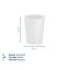Pahar MARTA plastic gri H 11cm / L 8cm