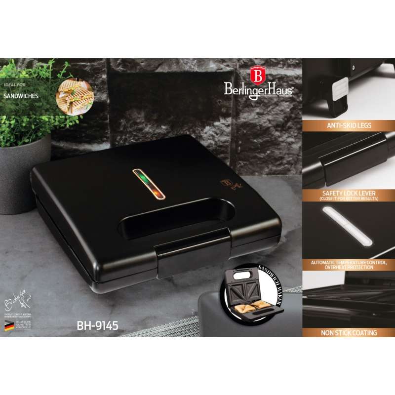 Toustovač sendvičovač s nepřilnavým povrchem Black Rose Collection