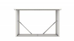 Magazin lemn G21 WOH 335 - 242 x 89 cm, verde