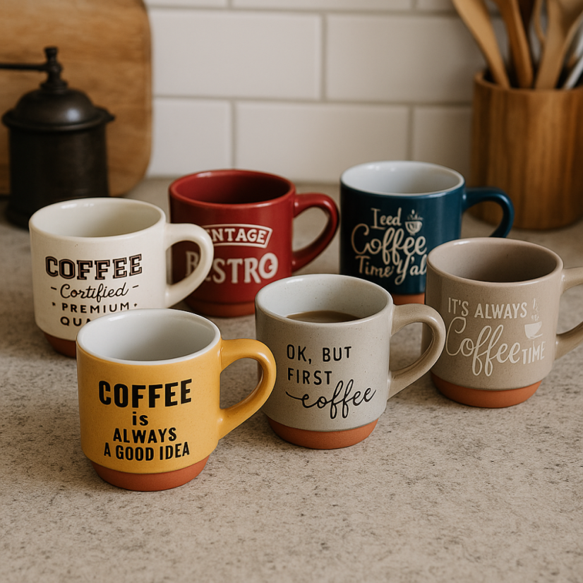 Sada hrnků na kávu 6 ks