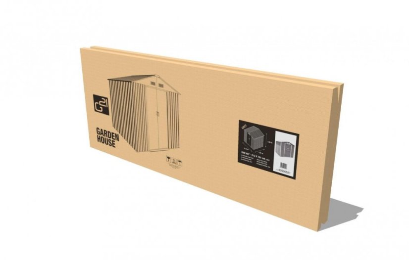 Casuta de gradina G21 GAH 706 - 277 x 255 cm, gri