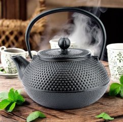 Kanvica na čaj liatinová Imperial 0,8 l čierna