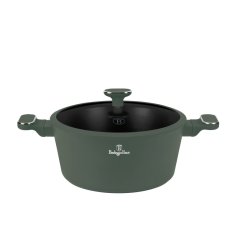 Kastrol s titanovým povrchem a poklicí 28 cm Matte Green Collection Kastrol s titanovým povrchem a poklicí 28 cm Matte Green Collection