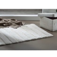 Alfombra de baño Megan 120x70 cm algodón granito gris