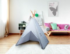 Dětský stan teepee 120x120x150cm pruhy