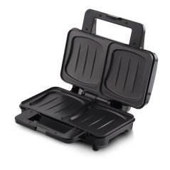 Sendvičovač s nepriľnavým povrchom 900 W Black Silver Collection