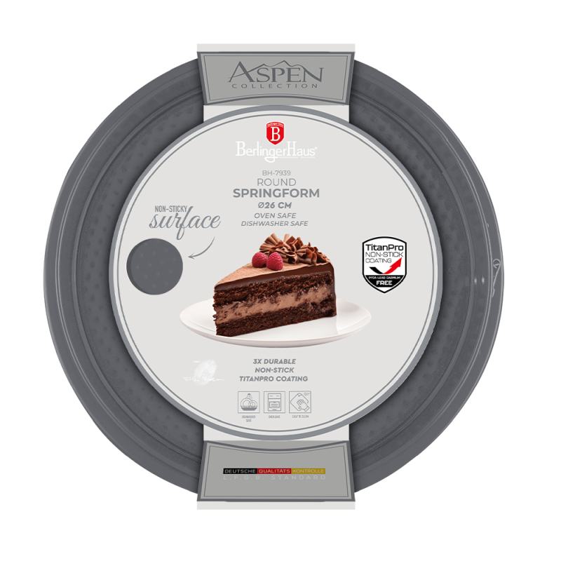Forma na tortu s nepriľnavým povrchom 2v1 26x6,8 Aspen Collection