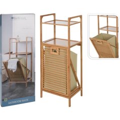 Raft de baie cu cos de rufe 95 cm