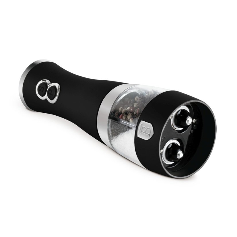 Măcinător electric de piper și sare Double Matte Black Collection
