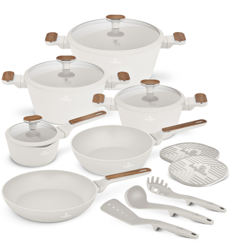 Sada nádobí s titanovým povrchem 15 ks Sahara Nordic Collection