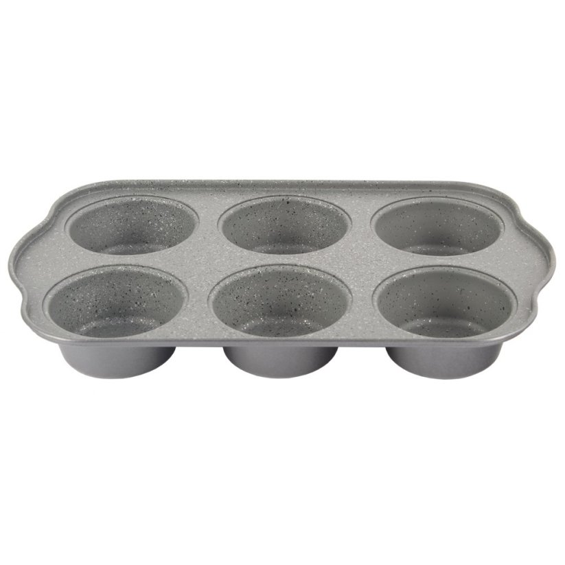 Forma na muffiny 6 ks Gray Granit 30,5 x 18 cm