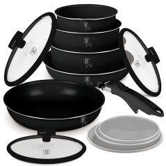 Sada nádobí s titanovým povrchem 12 ks Matte Black Collection