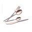 Sada příborů nerez 24 ks leštěná Taupe - Rose Gold