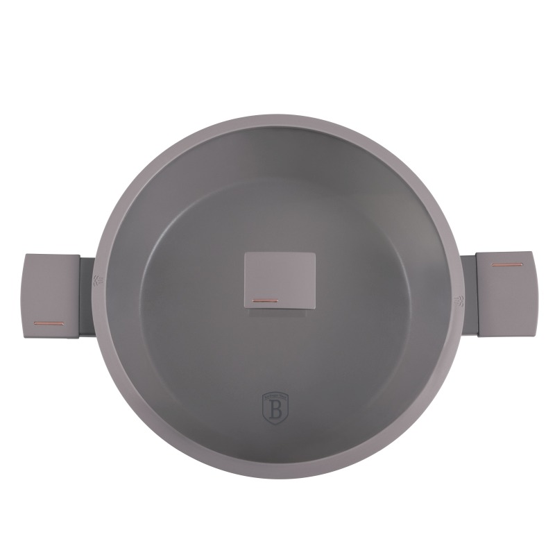 Pánev s titanovým povrchem a poklicí  32 cm Taupe Collection