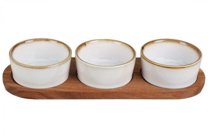 Boluri de servire cu set de 4 tavi