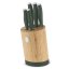 Sada nožů se stojanem BAMBOO 6 ks Matte Green Collection