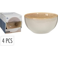 Sada misek 4 ks 580 ml béžová Sada misek 4 ks 580 ml béžová