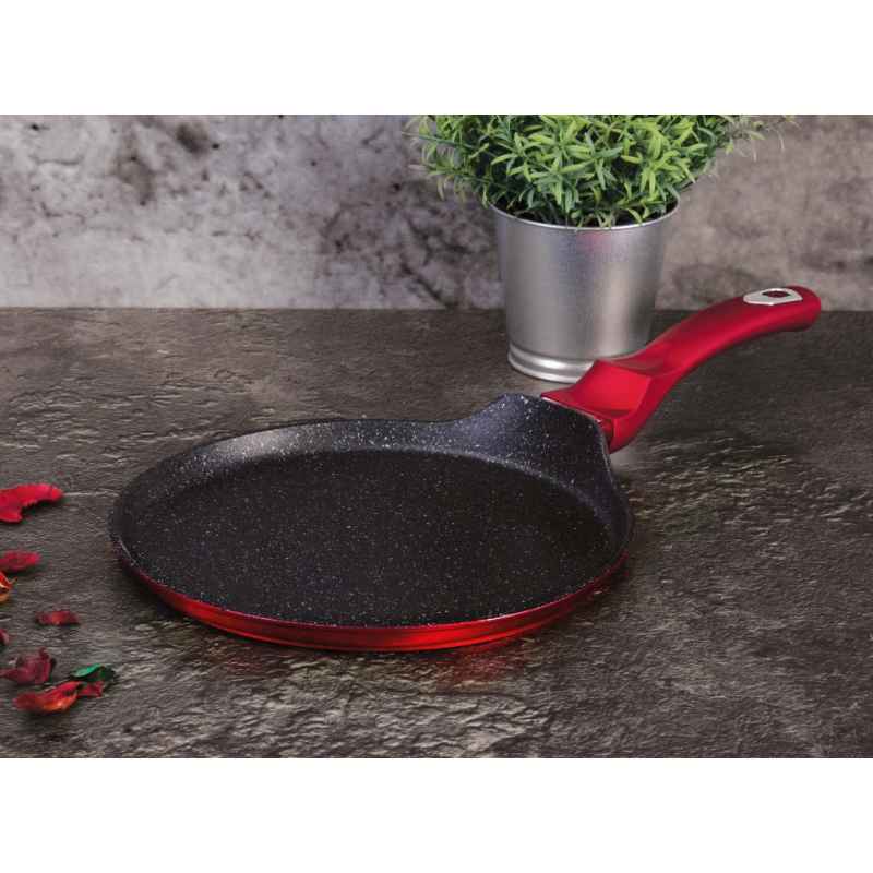 Pánev na palačinky s mramorovým povrchem 28 cm Burgundy Metallic Line