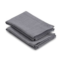 Utěrka CAJA 2 ks 55% bavlna/45% bambus šedá 32x32 cm