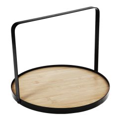Bandeja de servicio con asa de metal 35 cm Bandeja de servicio con asa de metal 35 cm